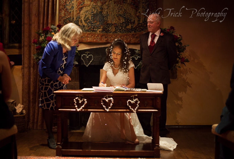 signing on the registry book